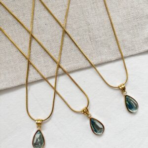 Blue Tear Drop Chain
